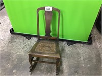 Antique Kids’ Wooden Rocking Chair