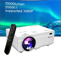 ($79)Ilimpid, Projector 10000 Lumens Portable