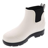UGG Women's Droplet Rain Boot, White, 8