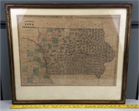 Johnson’s Iowa & Nebraska 1864 Map