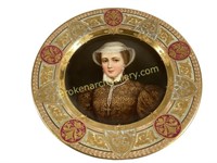 Hand Painted Portrait Plate, Mary Queen of Scots