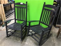 Wooden Black Rocking Chair lot of 2