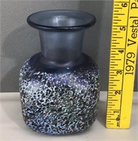 MCM Bertil Vallien Kosta Boda Art Glass Vase