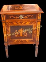 Inlaid Italian Marquetry Side Stand