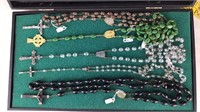Rosary Necklaces w/ Display Case