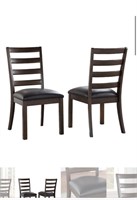 North ridge home 2 pack dinning chair(brown)
