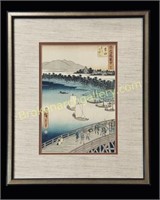 Great Bridge on the Toyo River, Ando Hiroshige