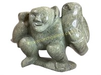 Inuit Hard Stone Carving Man with