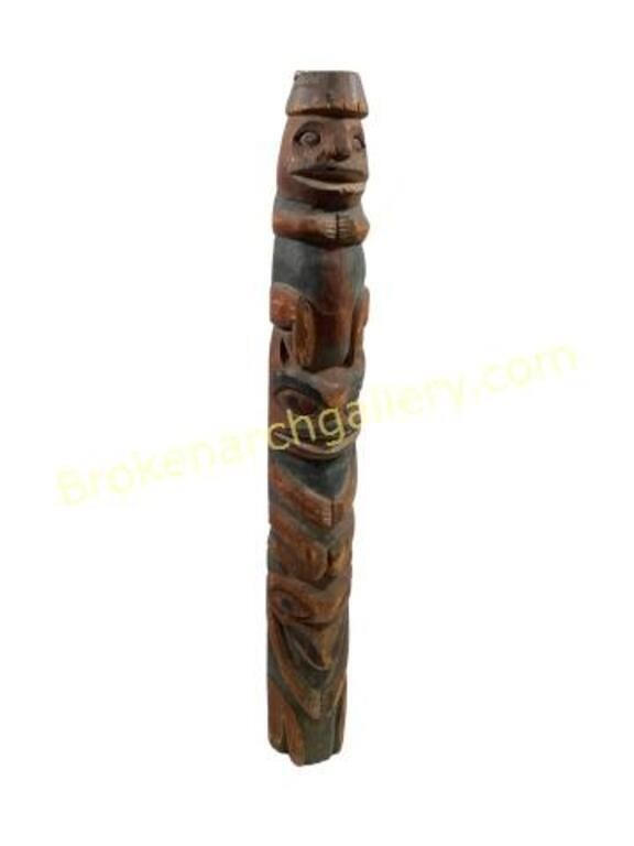 Northwest Coastal or Alaskan Carved Totem