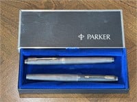 Parker Sterling  Silver Pen Set