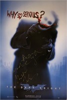 Batman Dark Knight Heath Ledger Autograph Poster