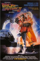 Back to Future 2 Michael J Fox Autograph Poster