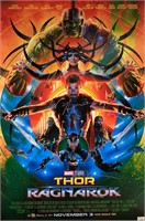 Thor Ragnarok Chris Hemsworth Autograph Poster