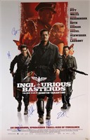 Inglourious Basterds Brad Pitt Autograph Poster