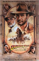 Indiana Jones Last Crusade Autograph Poster