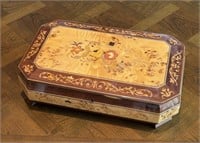 Fine Inlaid Marquetry Italian Music Jewelry Box