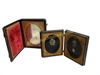 Ancestral Cased Tintypes and Daguerreotype