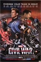 Avengers Civil War Autograph Poster