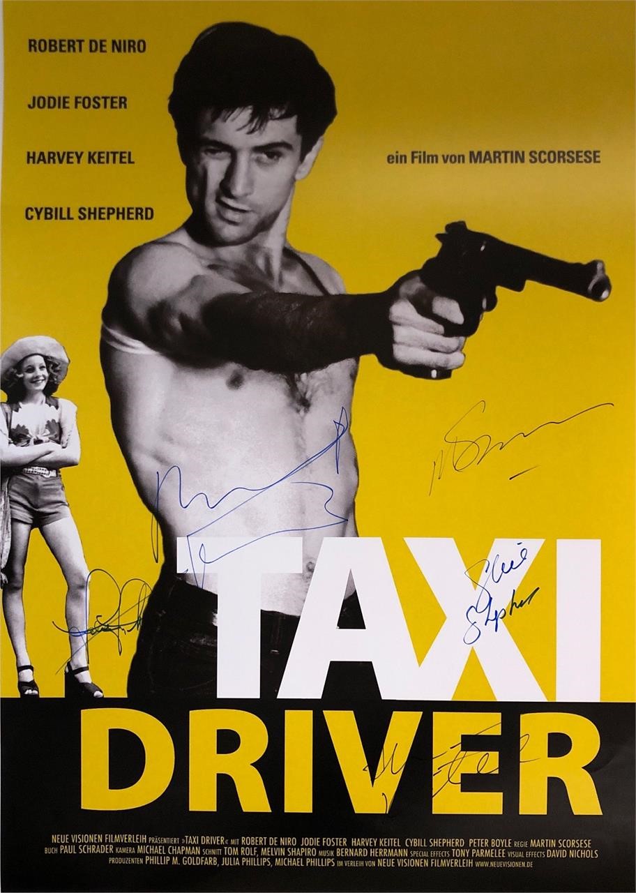Taxi Driver Robert De Niro Autograph Poster
