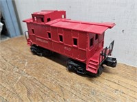 LIONEL Red CABOOS Car 6017 @2Wx7Lx3.75inH