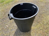 Black Trash Can, No Lid, 28.5"T