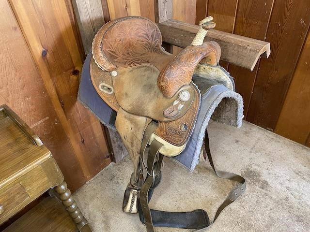 Martha Josie 14.5" Saddle, Braided Horn, Cantle