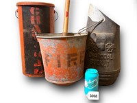 Vintage Fire & Coal Buckets