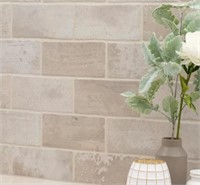 5.55sqft Capella Ivory Brick Wall Tile