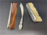 Sterling Handle Comb,Brush, Letter Opener