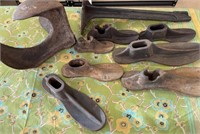 Cast Iron Cobblers Shoe Stand and Forms