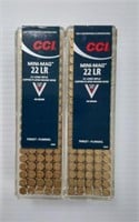 CCI 22LR MINI MAG
2 FULL BOXES OF 100 ROUNDS
