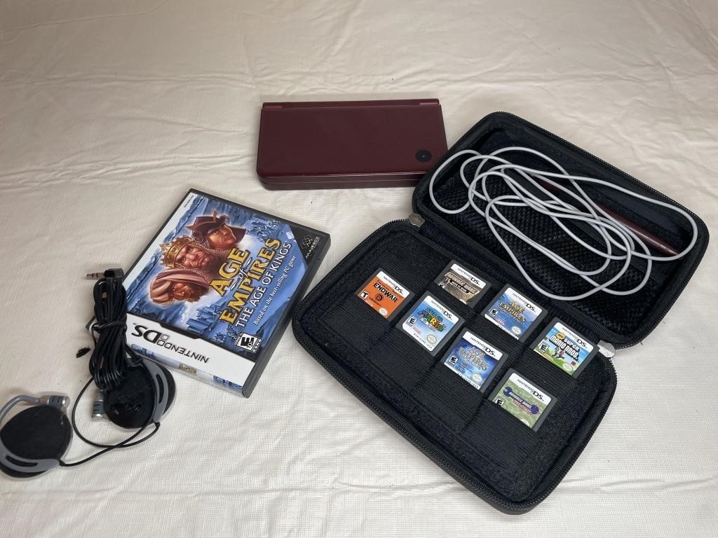 Nintendo DS XL with games and more