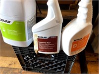 LOT OF CLEANING CHEMICALS