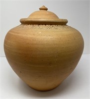 Large Terra Cotta Urn with Lid
