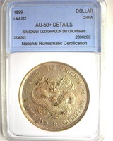 1899 Dollar NNC AU50+ Details China