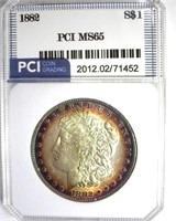 1882 Morgan MS65 LISTS $415