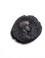 196-217 AD Caracalla / Lion  VF+ AE17