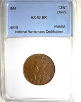 1914 Cent NNC MS62 BR Canada