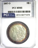 1887-O Morgan MS65 LISTS $2600