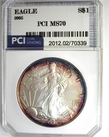 2005 Silver Eagle MS70 LISTS $150