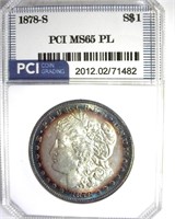 1878-S Morgan MS65 PL LISTS $675