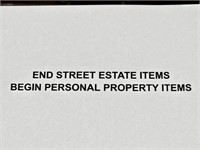 END of Greta Street Estate Items