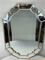 Large Wall mirror. Hangs vertically or