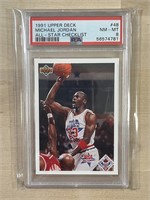 Michael Jordan 1991 Upper Deck PSA 8