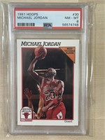 Michael Jordan 1991 Hoops PSA 9