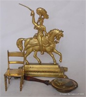 Victorian Gilt Brass Mounted Light Brigade Trooper