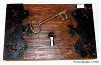 Victorian Church Oak Cased Rim Lock.