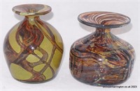 Mdina Glass Flared Neck Vases