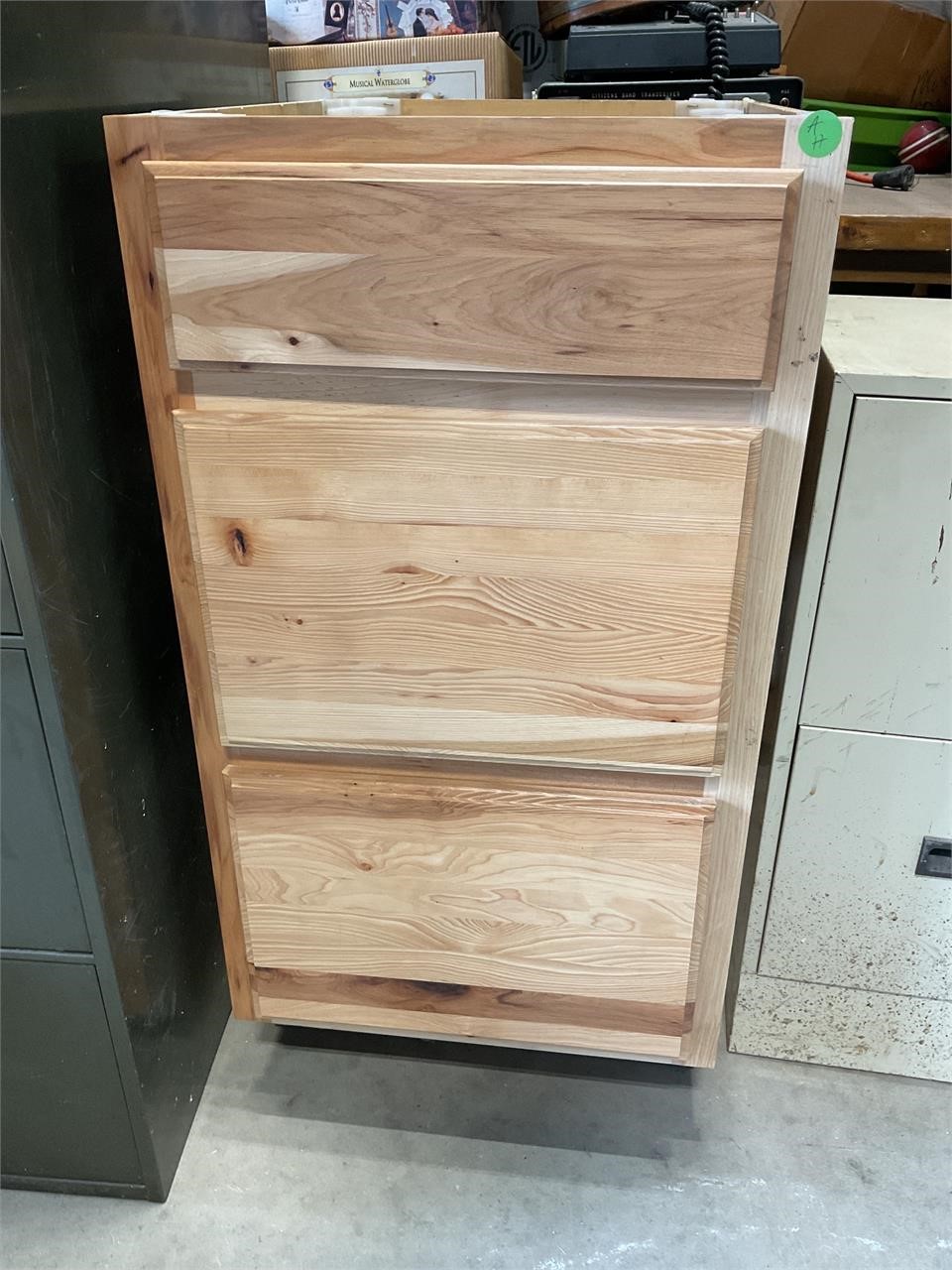 3 drawer 21x18 wood cabinet