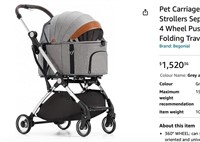 Pet Carriage Stroller for Cats Dogs Pet Strollers